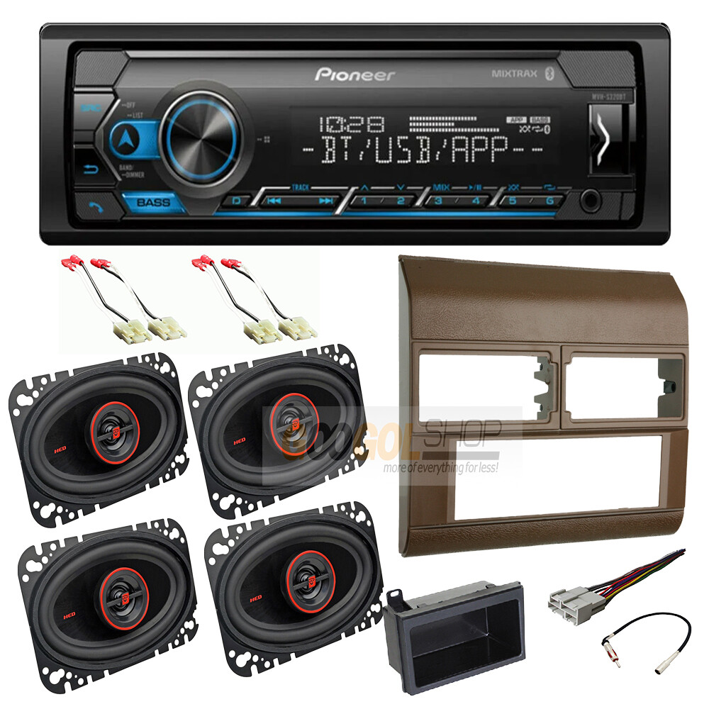 Pioneer Stereo+Install kit Radio 4×6 Speakers For 1988-1994 GM C/K 1500, 2500 BG