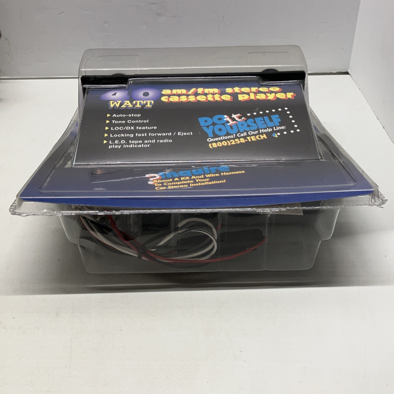 Rage VINTAGE RA-3000 AM/FM Stereo Cassette Player 40Watt NEW in The BOX ORIGINAL