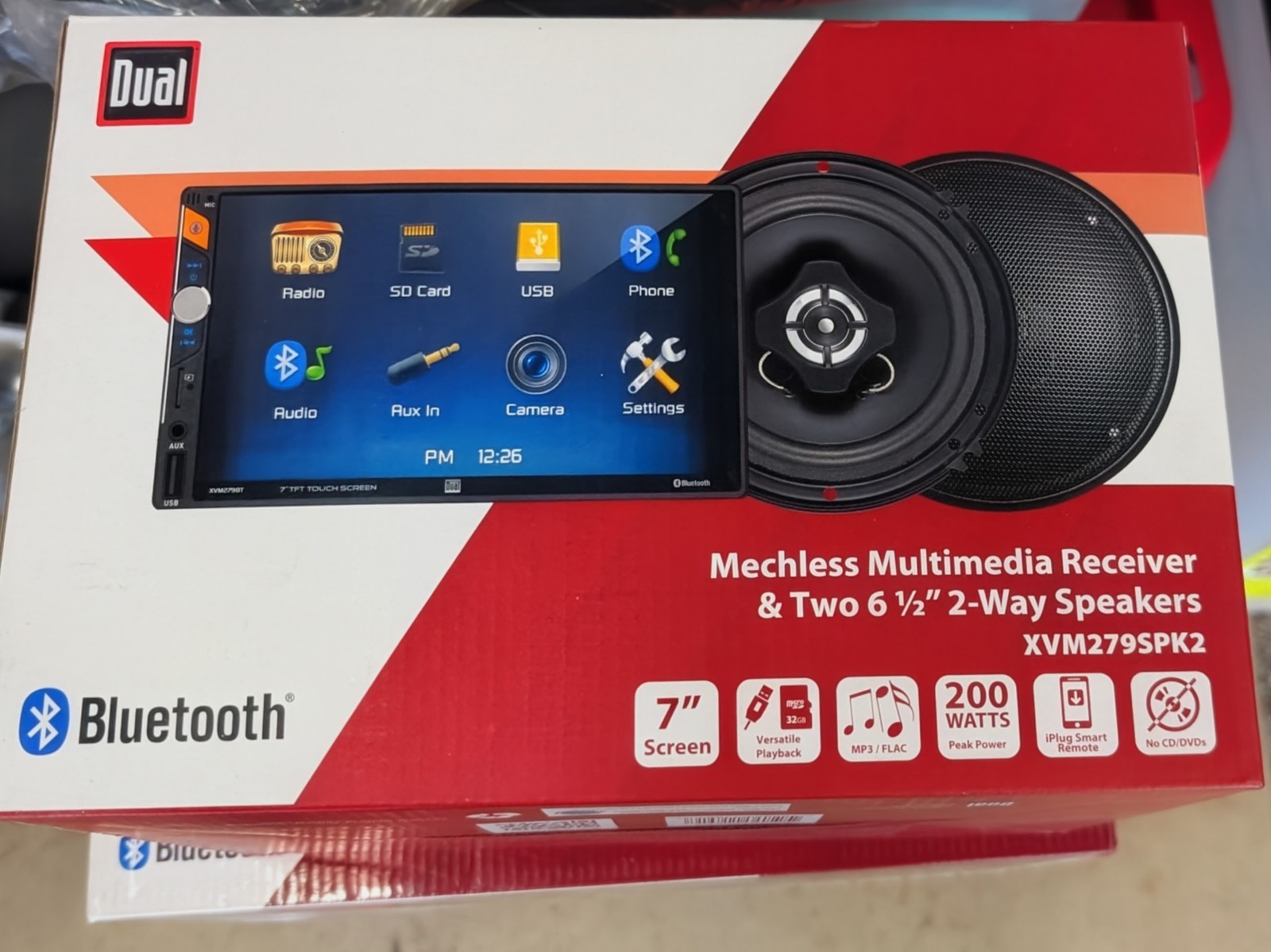Dual Electronics XVM279BT 7″ LED Backlit Multimedia Touch Screen Car Stereo