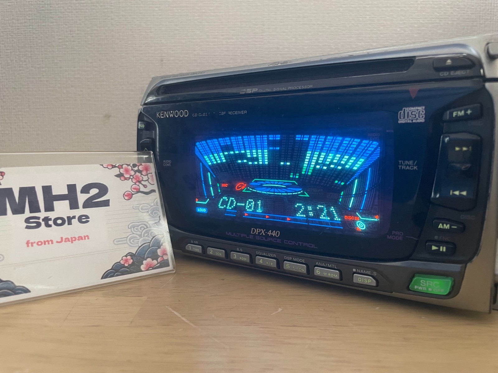 Kenwood DPX-440 2DIN Car Audio CD Cassette Player Tested Working Very Good