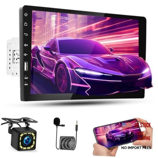 9 Inch Single Din Car Stereo with Mirror Link for Android/iOS, IPS Touch