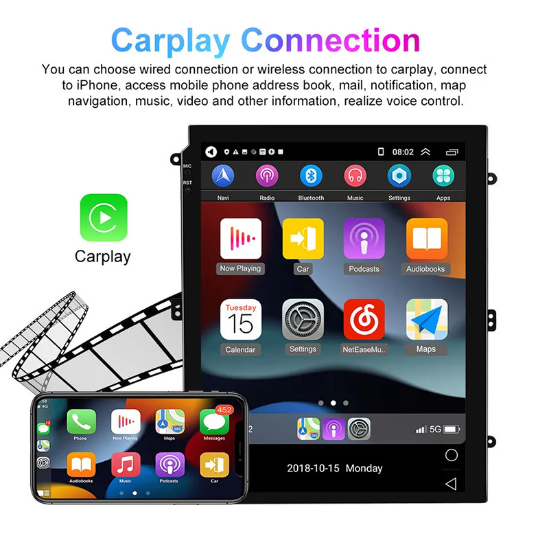 9.7″ Android 13 Car Stereo Radio Carplay GPS Screen For Cadillac ATS SRX XTS CTS