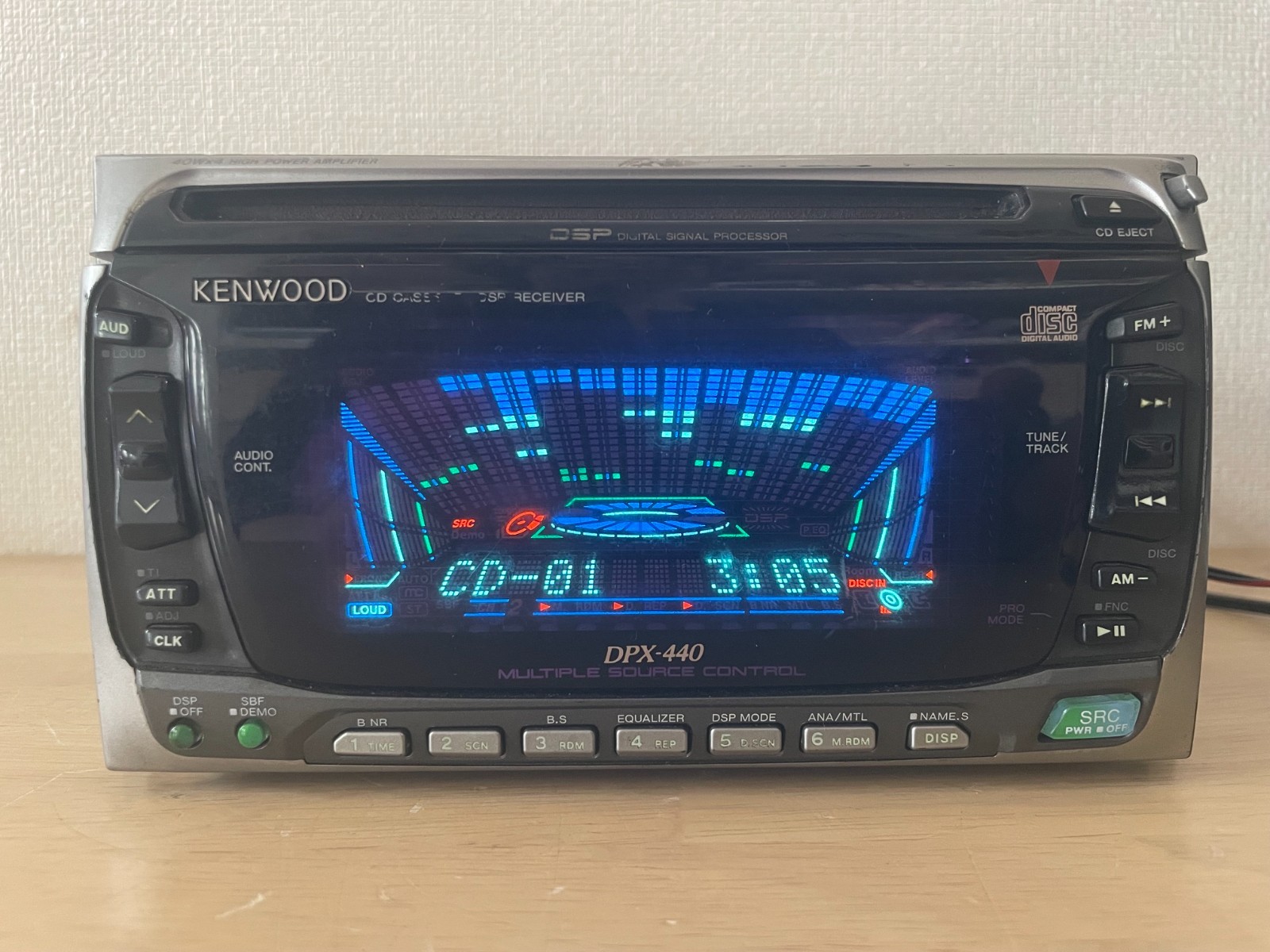 Kenwood DPX-440 2DIN Car Audio CD Cassette Player Tested Working Very Good
