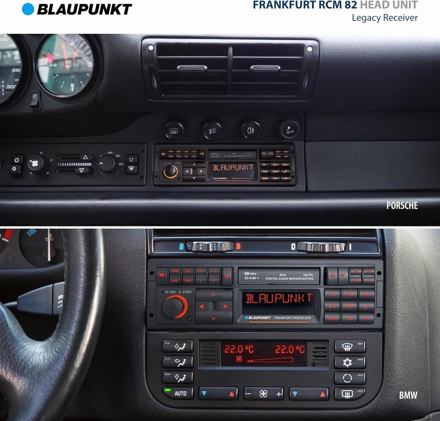 Blaupunkt Frankfurt RCM 82 DAB Retro Car Stereo Bluetooth DAB USB AUX Radio