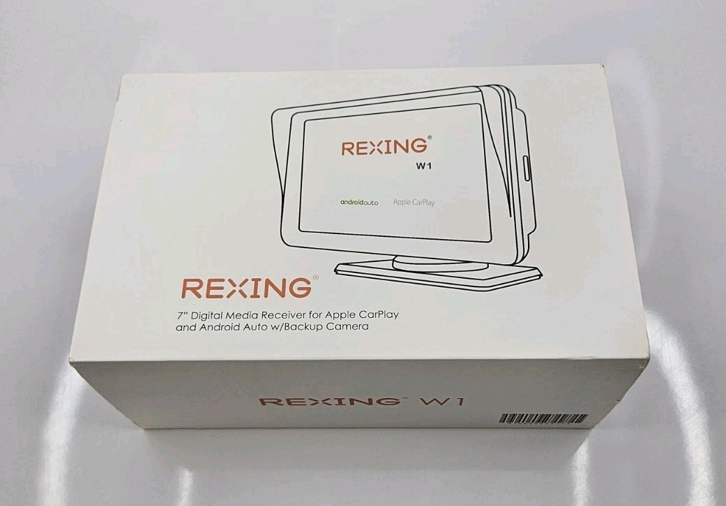 Rexing W1 7” Digital Media Receiver For Apple CarPlay/ Android Auto W/backup Cam