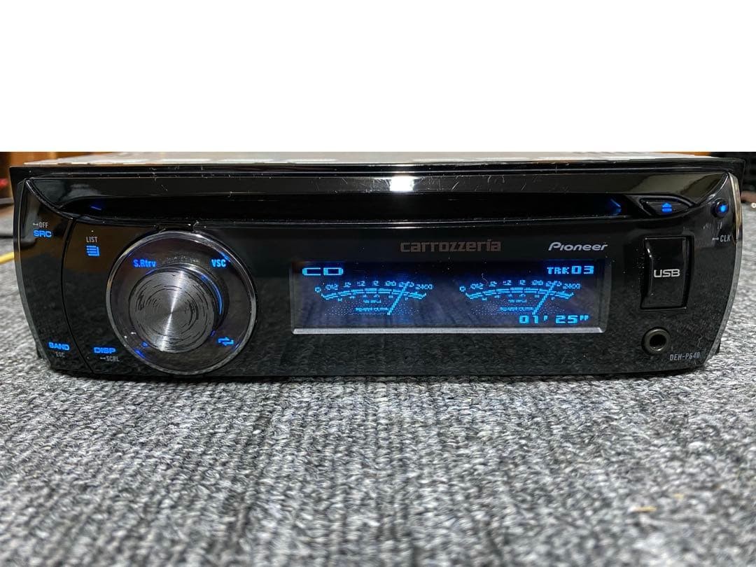 Pioneer Carrozzeria DEH-P640 1DIN Car Audio CD USB Added Bluetooth