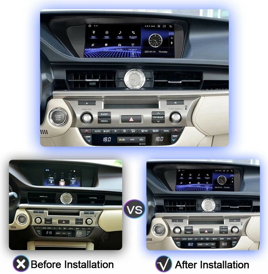 Android Gps Navigation Bluetooth For Lexus Es Es350 Es300 13~18 Multimedia Radio