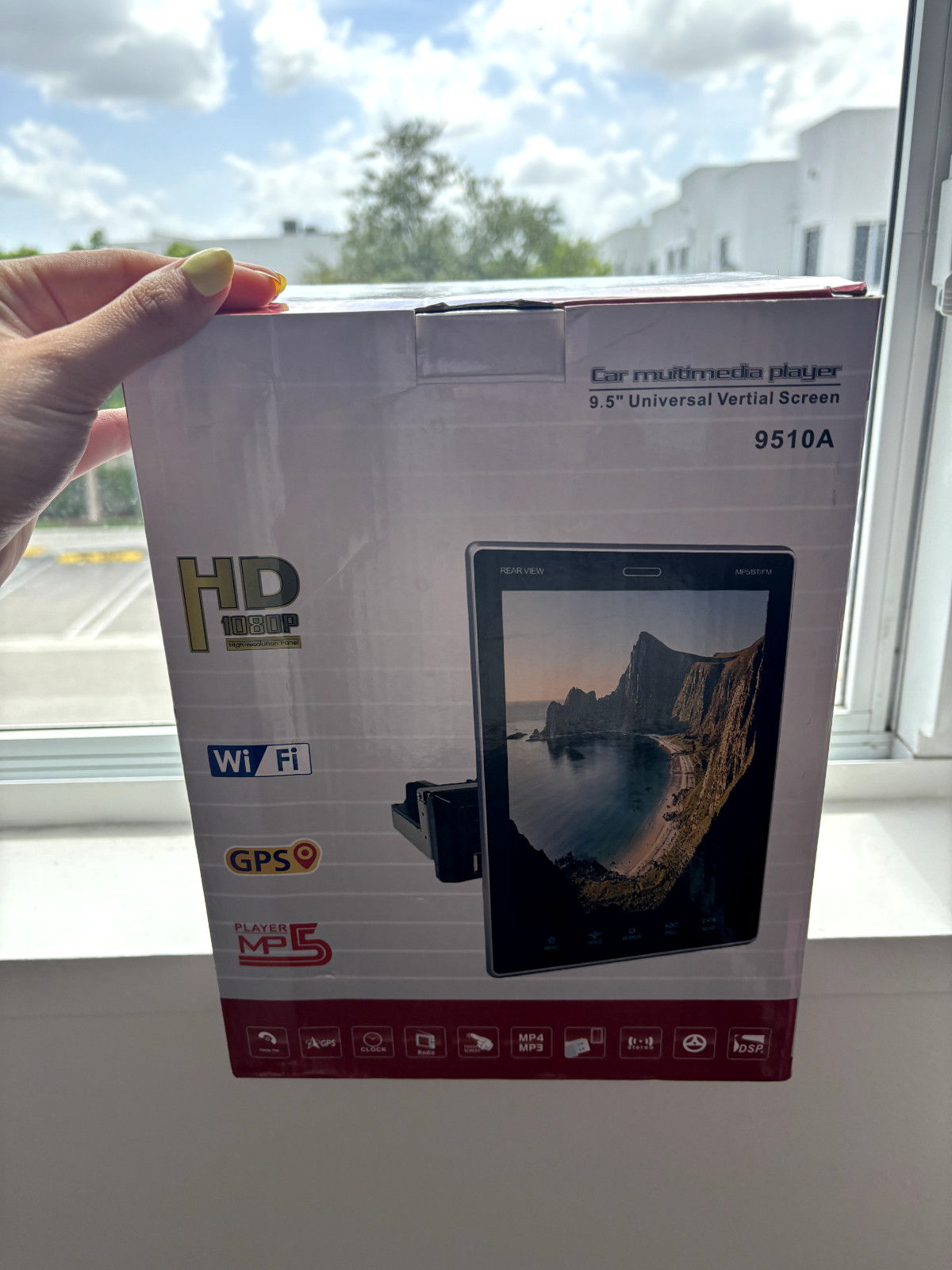 Car Multimedia Player Universal Vertical Screen 9.5 Inches
