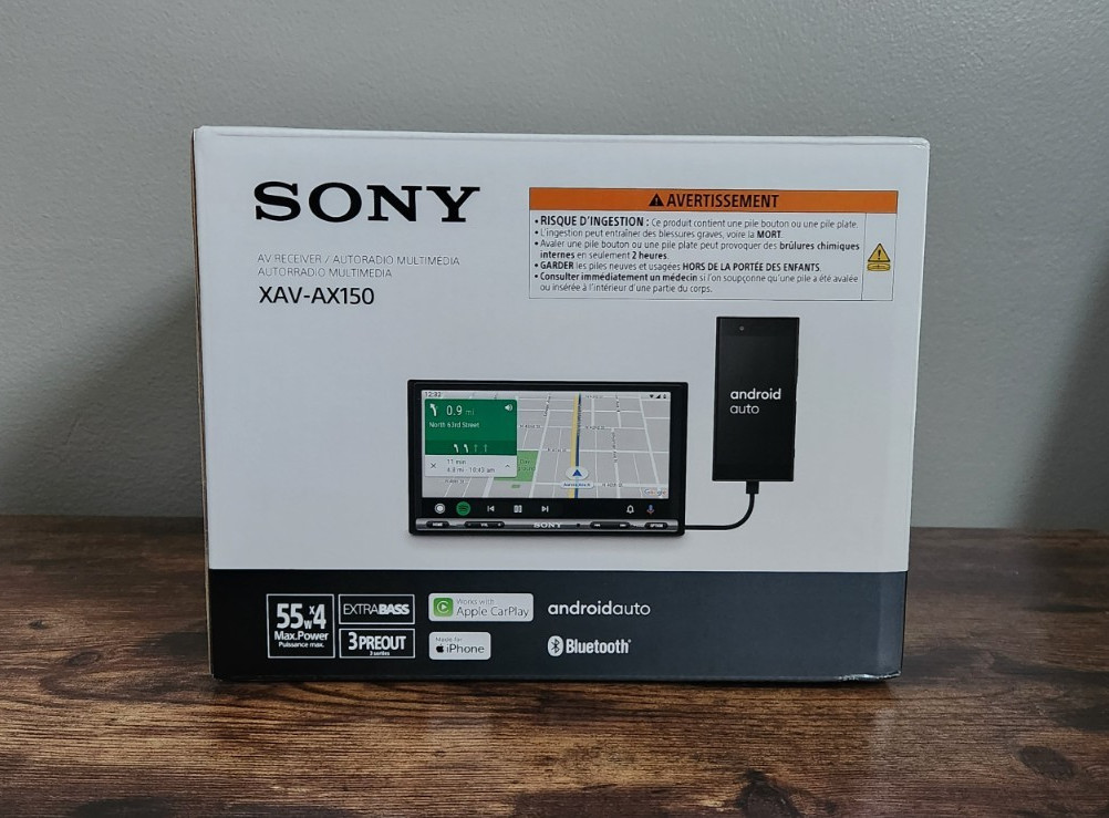 Sony XAV-AX150 6.95in Apple CarPlay Android Auto Bluetooth Car AV Receiver NEW