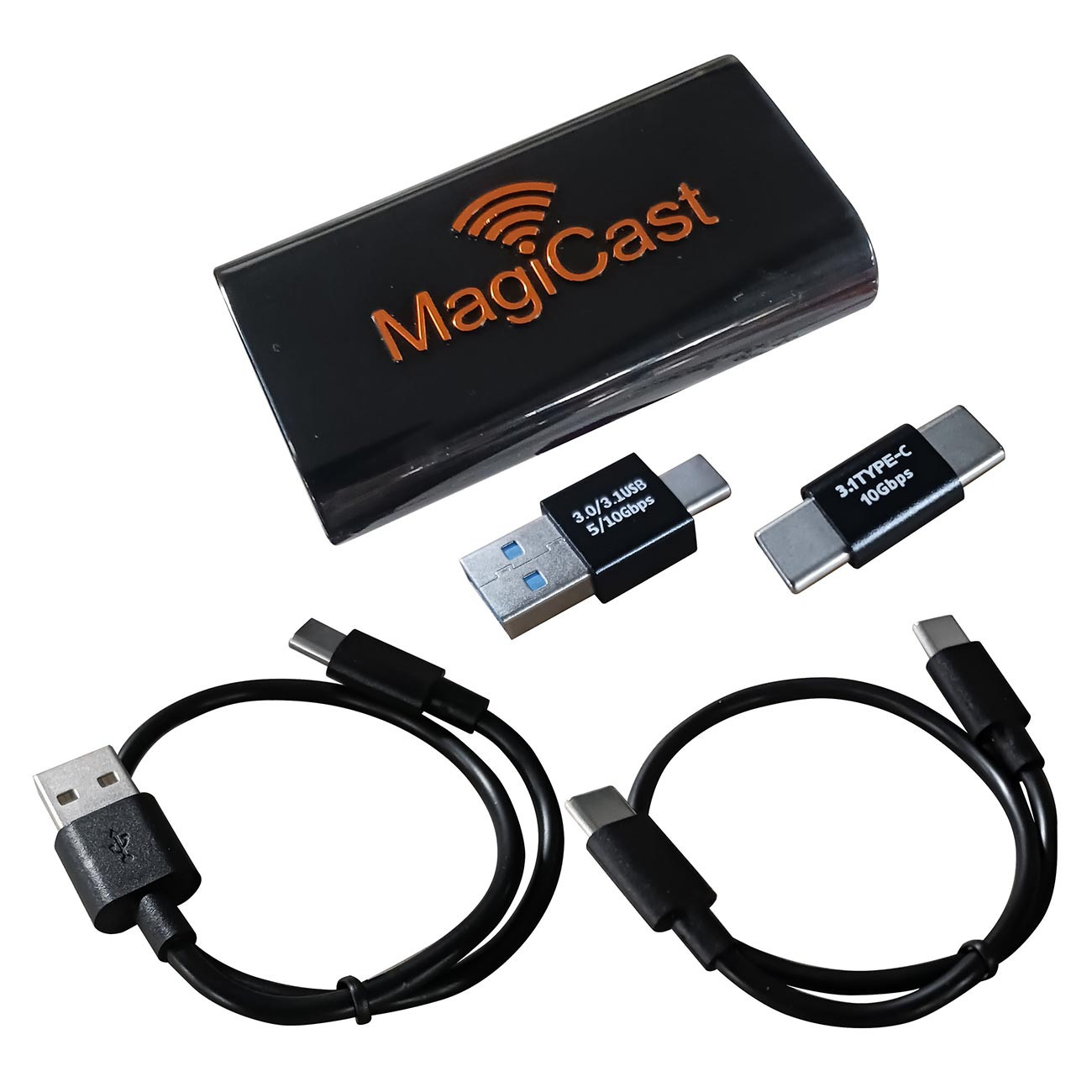 Power Acoustik MagiCast USB CarPlay/Android Auto Wired to Wireless MAGIC1