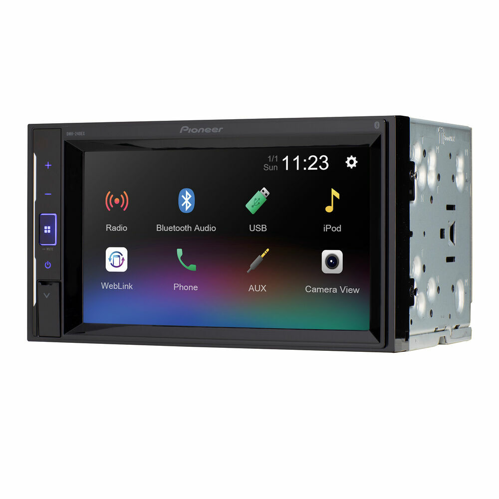 Pioneer DMH-240EX Bluetooth 6.2″ LCD Double DIN In-Dash Digital Media Receiver