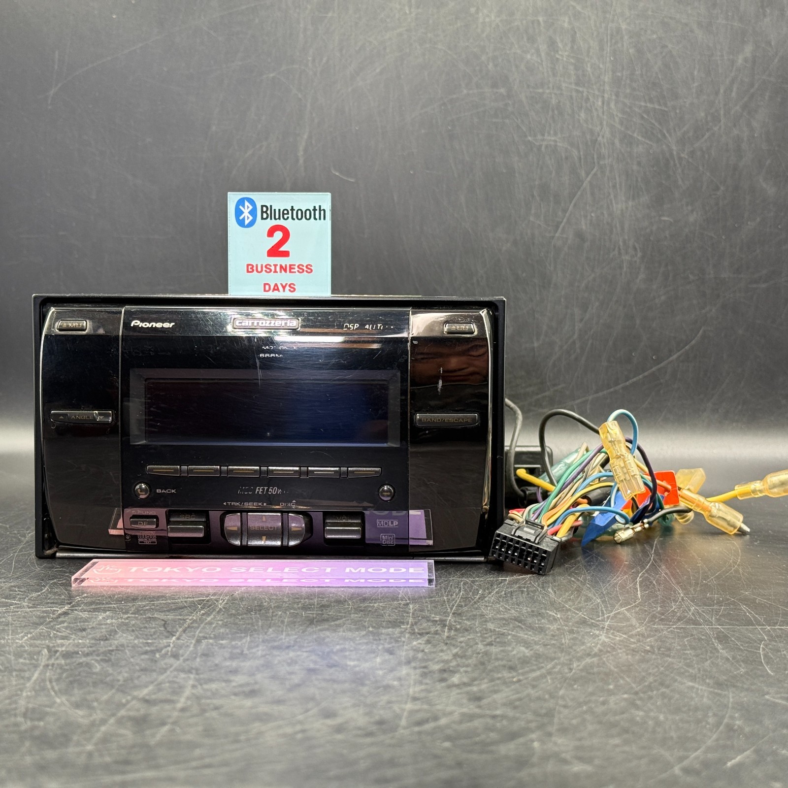 Pioneer Carrozzeria FH-P666MD 2DIN Car Audio CD MD Player Added Bluetooth Stock