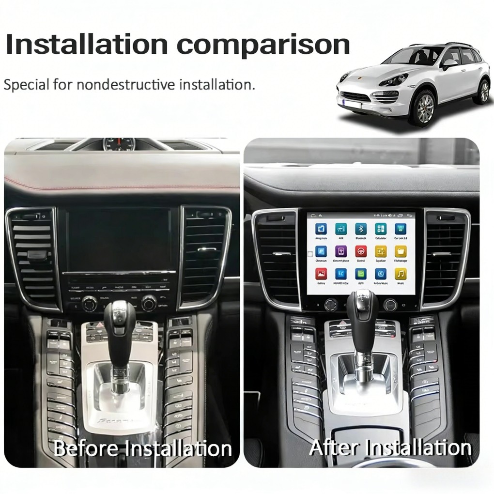 8.4″ Android Car Radio GPS BT CarPlay Stereo Navi For Porsche Panamera 2010-2017