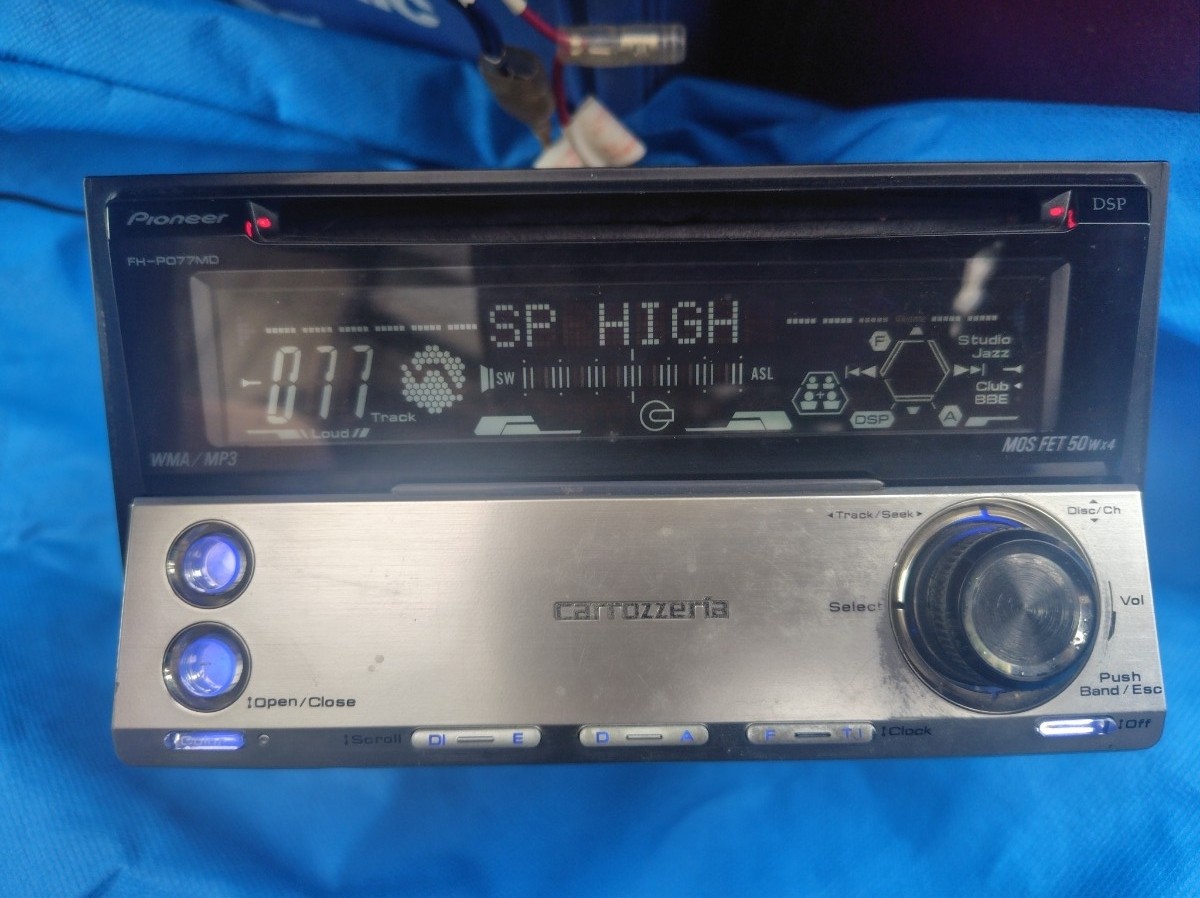 Pioneer Carrozzeria FH-P077MD ２DIN Car Audio CD MD　As is…