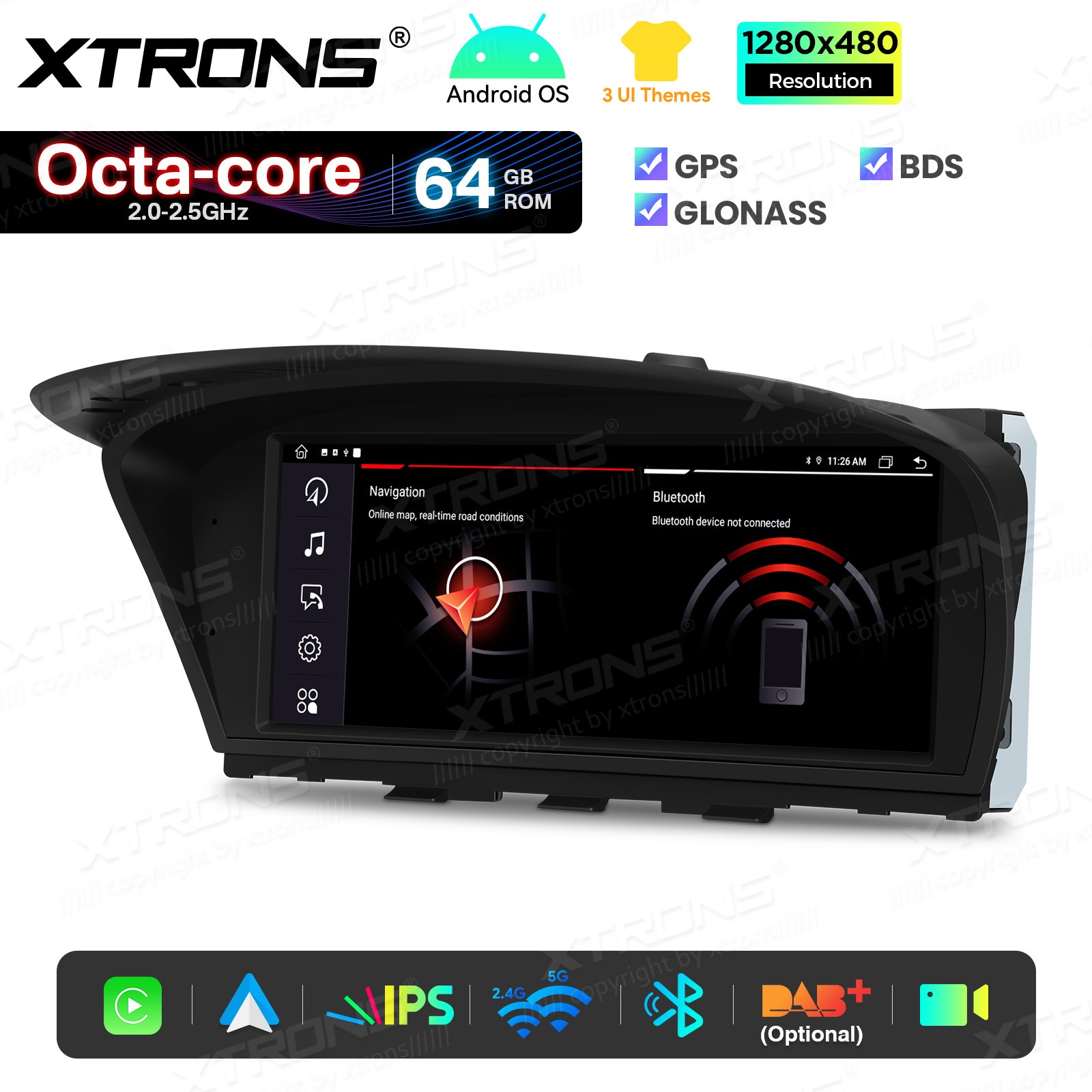 8.8″ Screen Upgrade for BMW 3 5 Series E60 Android 8-Core 64G CarPlay Retrofit
