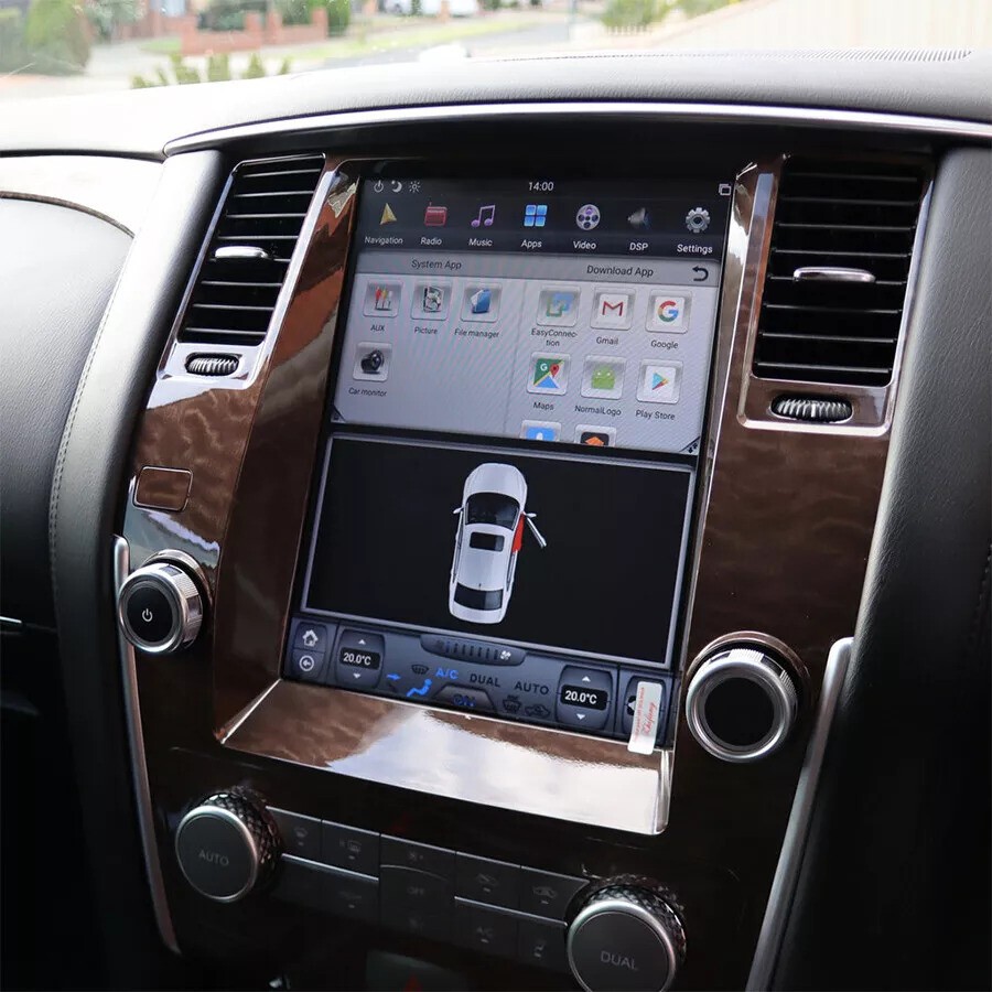 For Nissan Armada 2014-2021 Car Radio Tesla Style GPS Navigation CarPlay 2+32GB