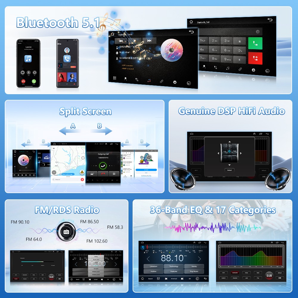For Honda Civic 2006-2011 Car Stereo Radio Carplay GPS Android 13 Camera 2G+64GB