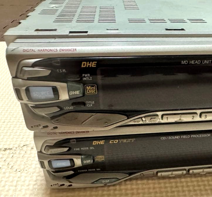 ALPINE MDA-7755J CDA-5755 Ai-NET MD CD Head Unit Set JDM Car Audio AS-IS