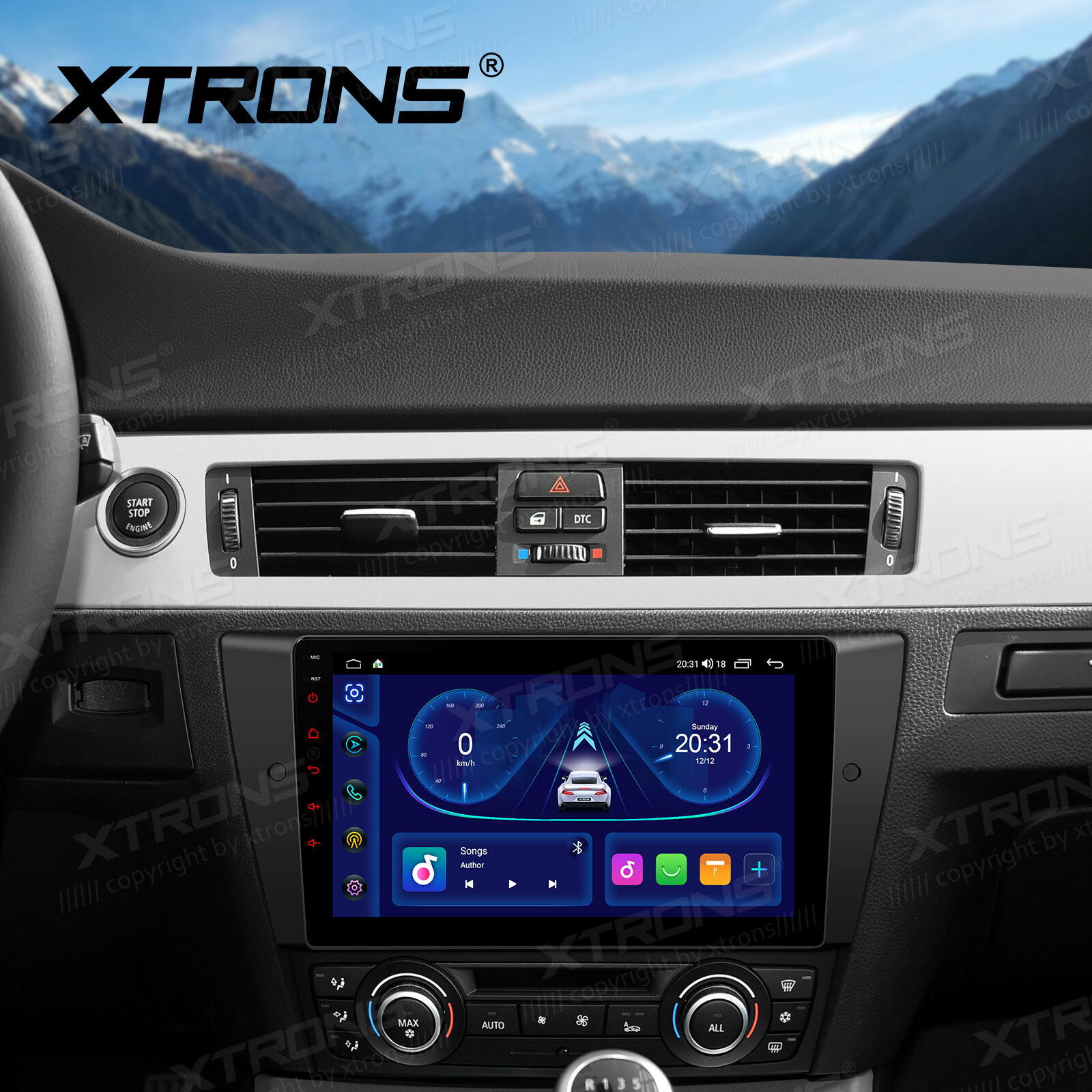 DVR+7″ Android 13 8-Core Car Radio DVD Stereo GPS DSP For BMW E90 E91 E92 E93 M3