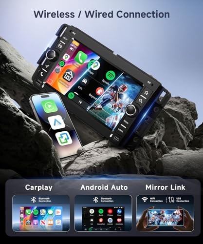 4G+128G Android Car Radio for GMC Sierra 2007-2013 with 7“ 4G+128G with Buttons