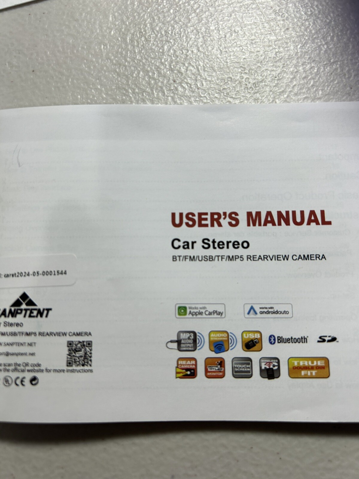 Sanptent Portable Wireless Car Stereo 7″ USB/AUX Input Easy Installation