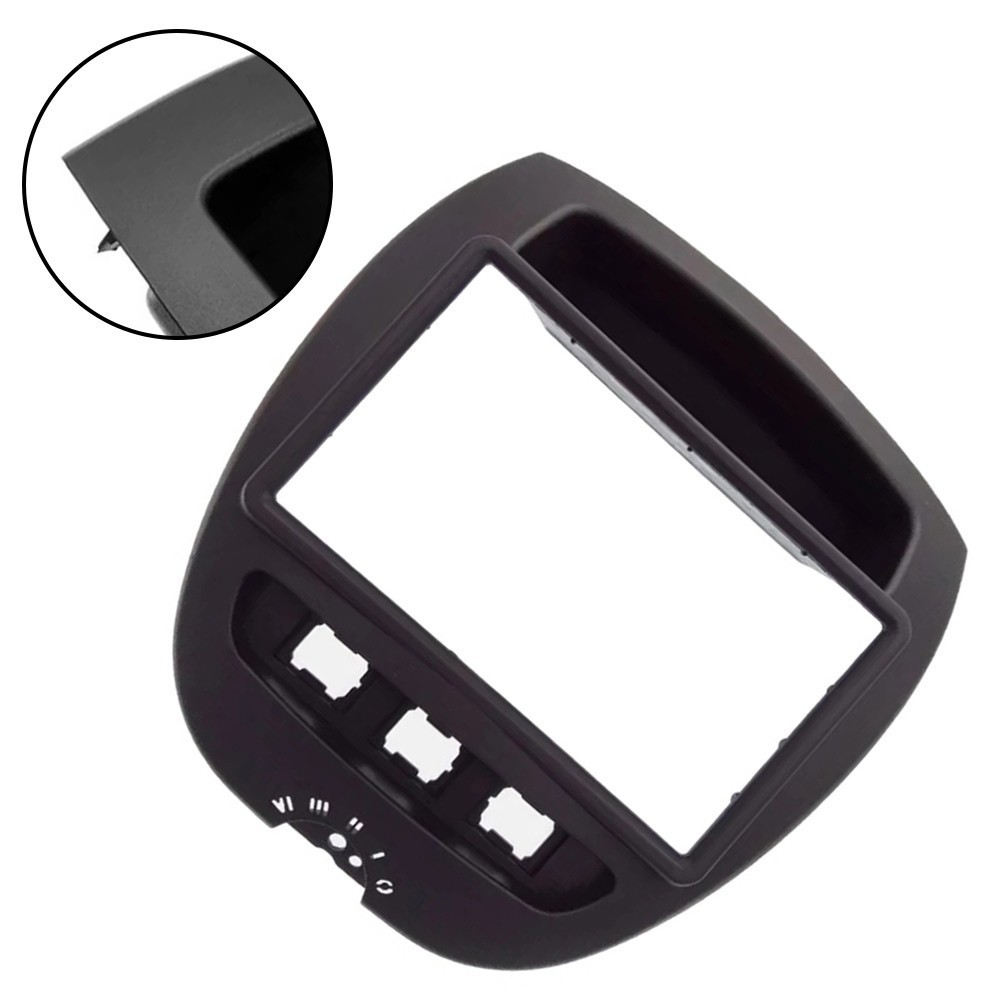 Car Panel 2 Din Radio for fascia Plastic+Metal Front Dashboard Mount