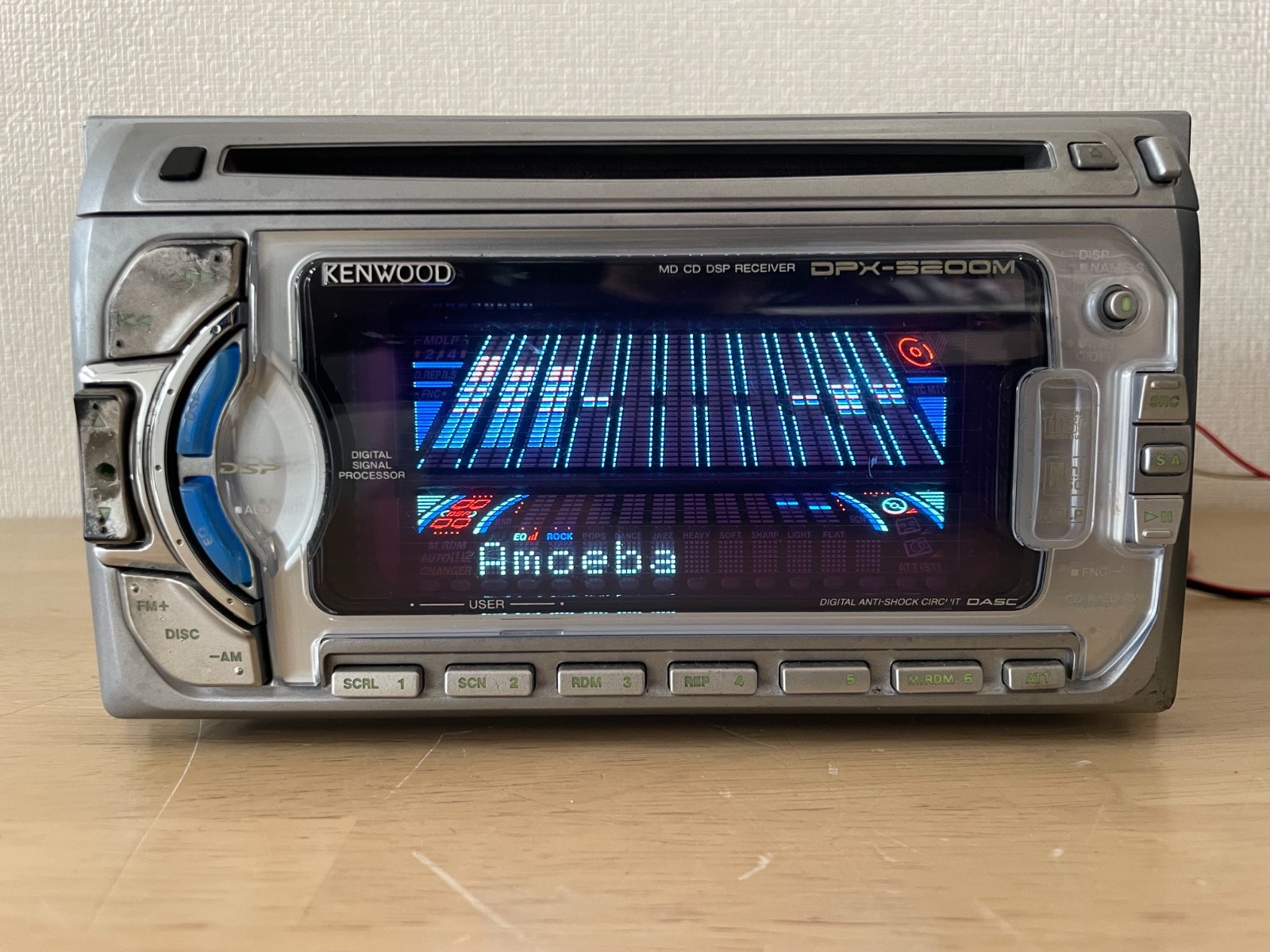 KENWOOD DPX-5200M 2DIN Car Audio CD MD MDLP Player Operation Confirmed Very Good