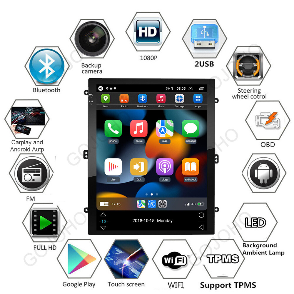 For 2011-2015 Chevrolet Malibu Radio Apple CarPlay Android 13 Car Stereo GPS BT
