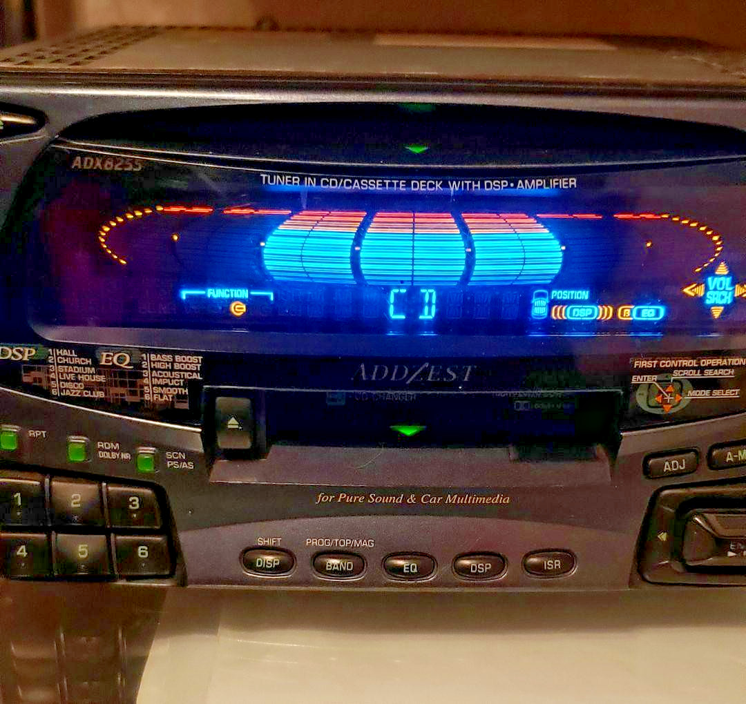 Addzest ADX8255 Car Stereo CD Cassette Receiver JDM Parts Repair As Is