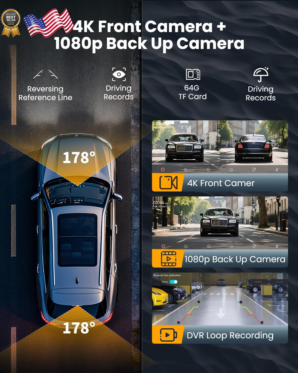 Largest 11.5″Wireless CarPlay Screen for Car,Portable A-pple Car Play & Andro