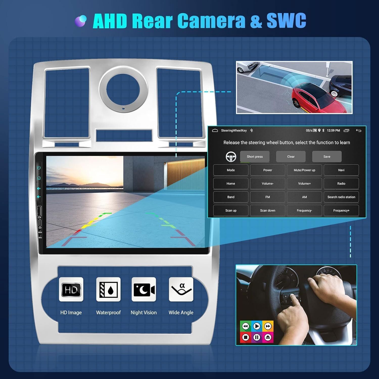 Car Radio Stereo For Chrysler 300C 2005-2010 Android 12 Carplay GPS Navi Player