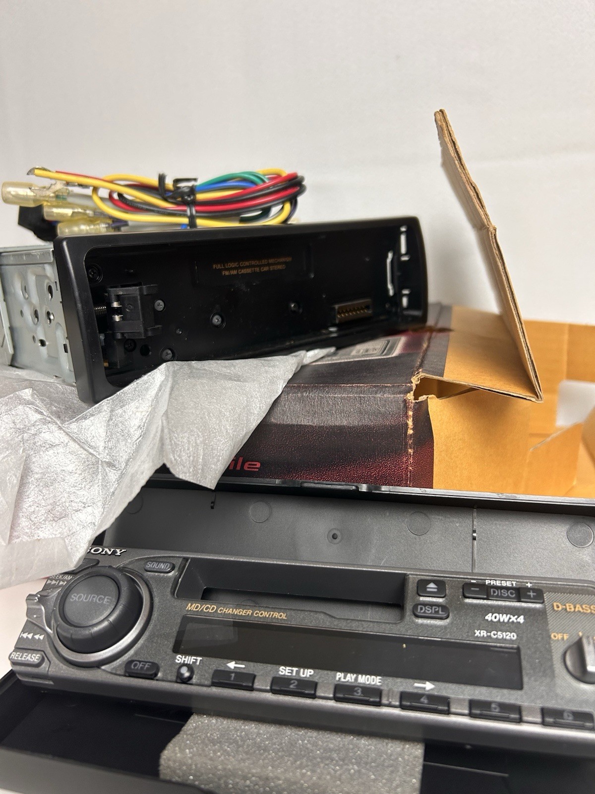 Sony XR-C5120 FM/AM Cassette Car Stereo Radio XR5120 NOS, Never Installed.
