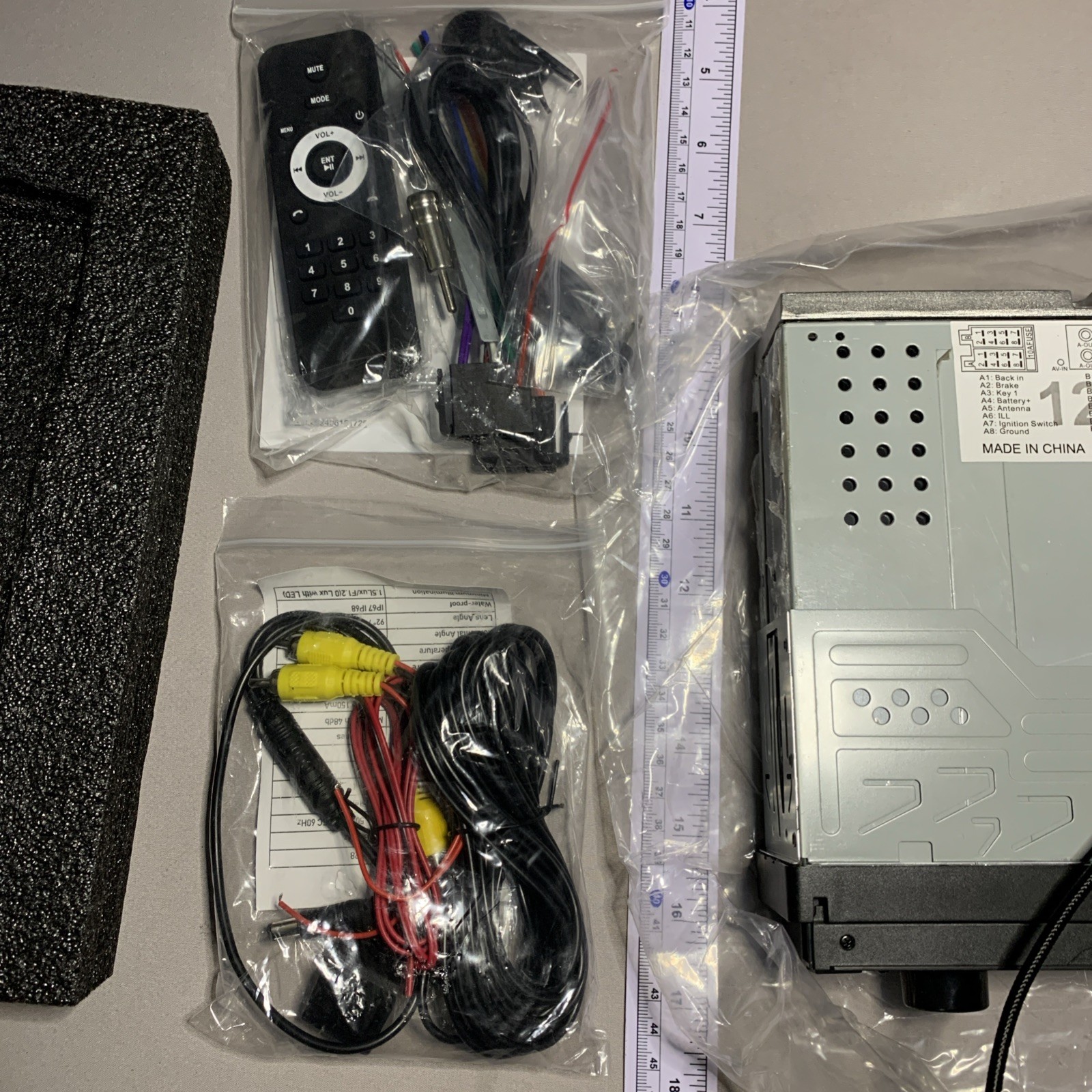 ESSGOO Vehicle Player Car Audio In-Dash Unit 2A54W-AR7001 FCC ID 12V 10A