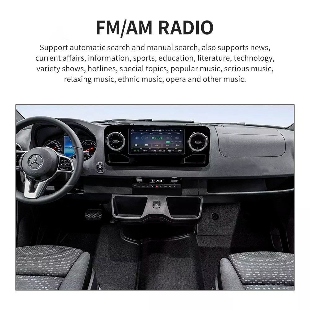 10.25” HD Car Stereo Radio Android Navigation 4+64G For Benz Sprinter 2019-2022