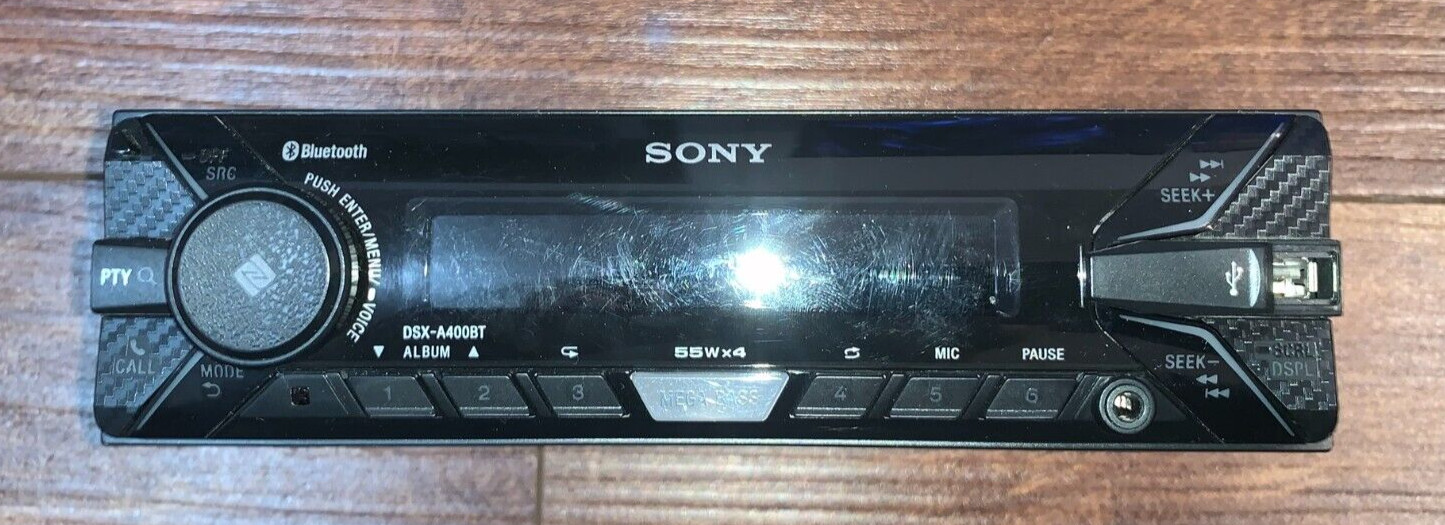SONY DSX-A400BT FM/AM Digital MEDIA Bluetooth RECEIVER – Untested
