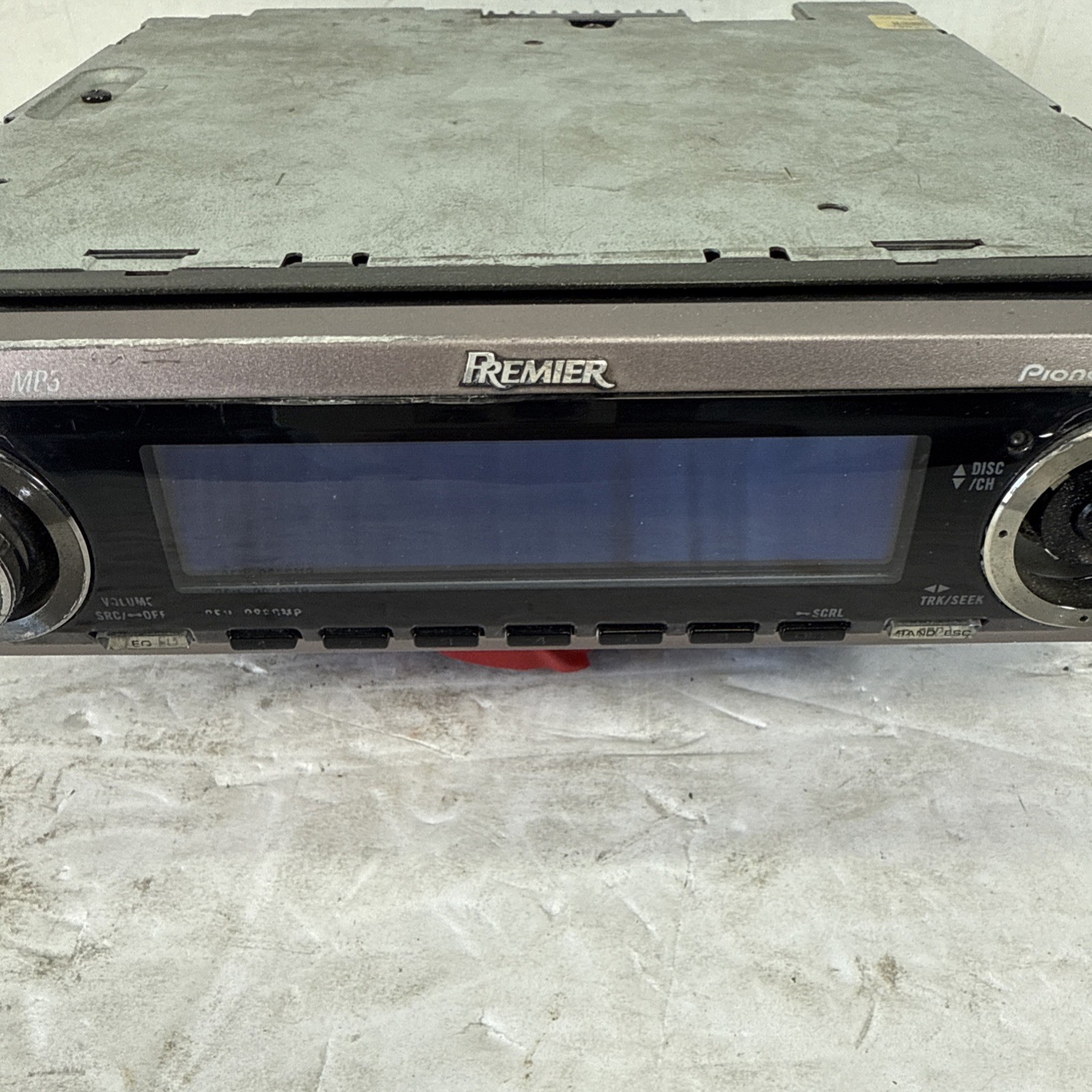 (FOR PARTS) Pioneer Premier DEH-P860MP Old School Stereo OEL DOLPHIN GRAPHICS!