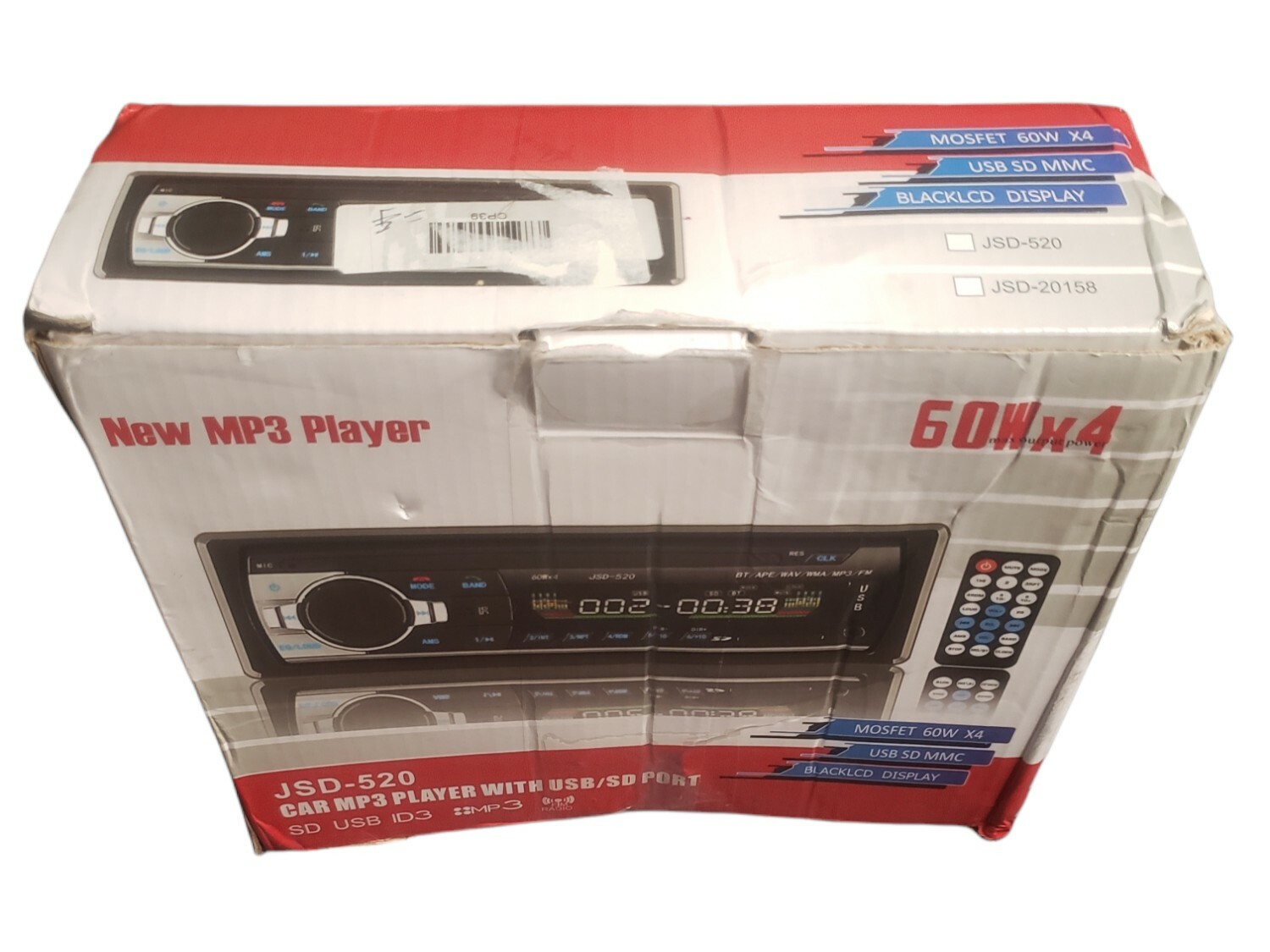 JSD – 520 Car MP3 Player With USB / SD Port & Controller