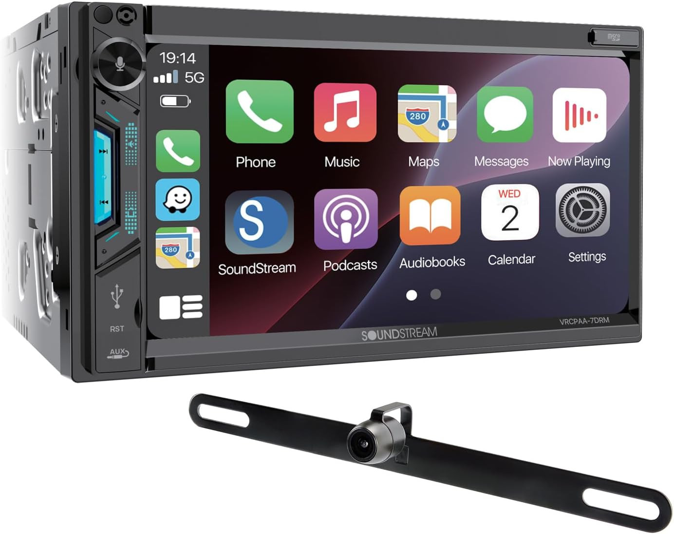 VRCPAA-7DRM 7” | Digital Media Receiver, Wireless Apple Carplay® & Android Auto®