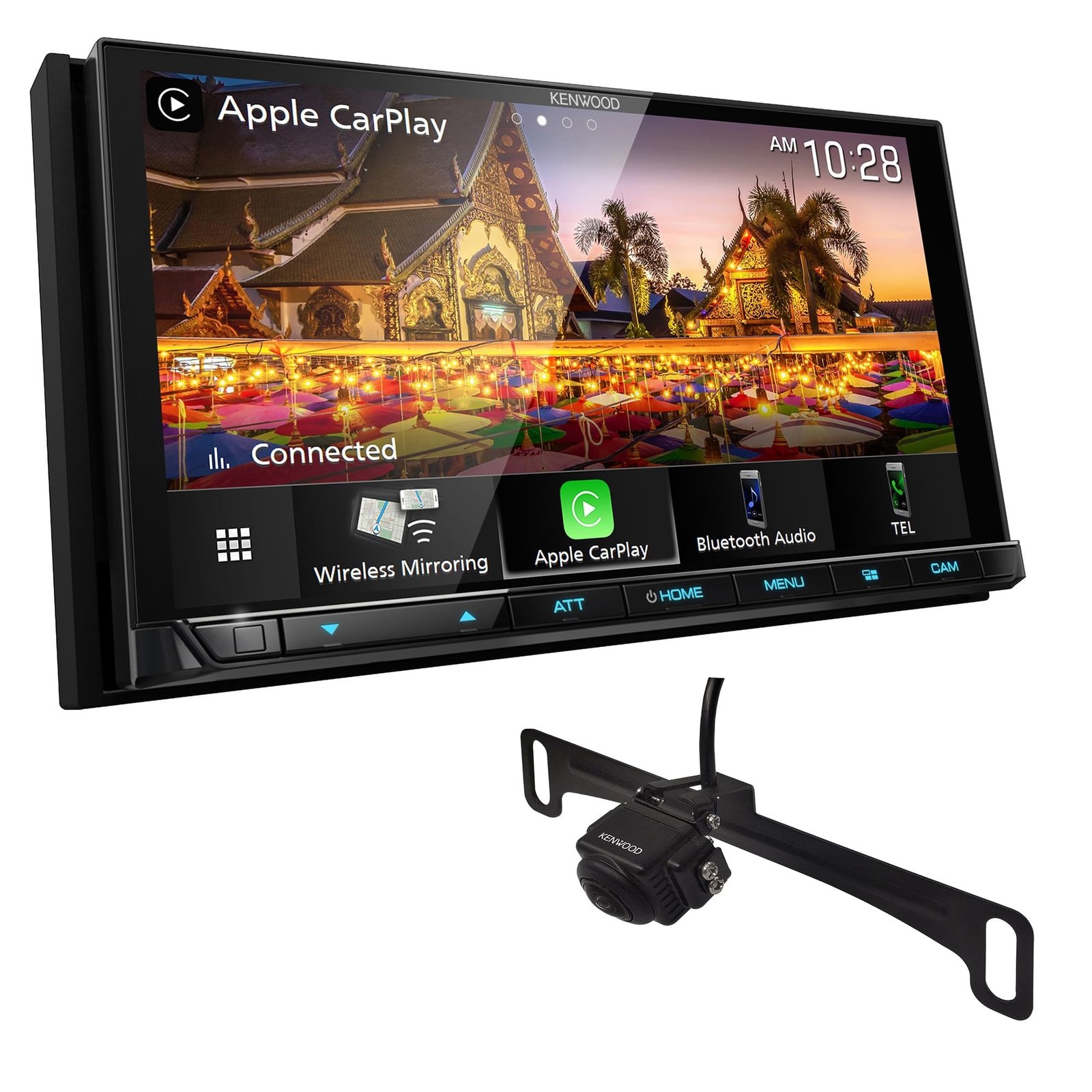 KENWOOD DMX958XR 6.8″ AM FM HD CarPlay, Android Auto, Deluxe CMOS-740HDLP Camera