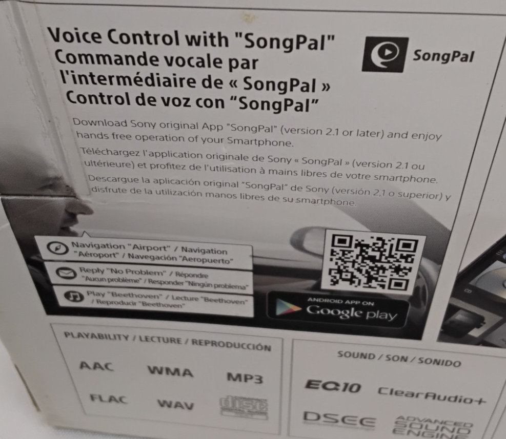 Sony Bluetooth Audio System MEX-N4100BT Radio/CD Player New in Open Box #J5138