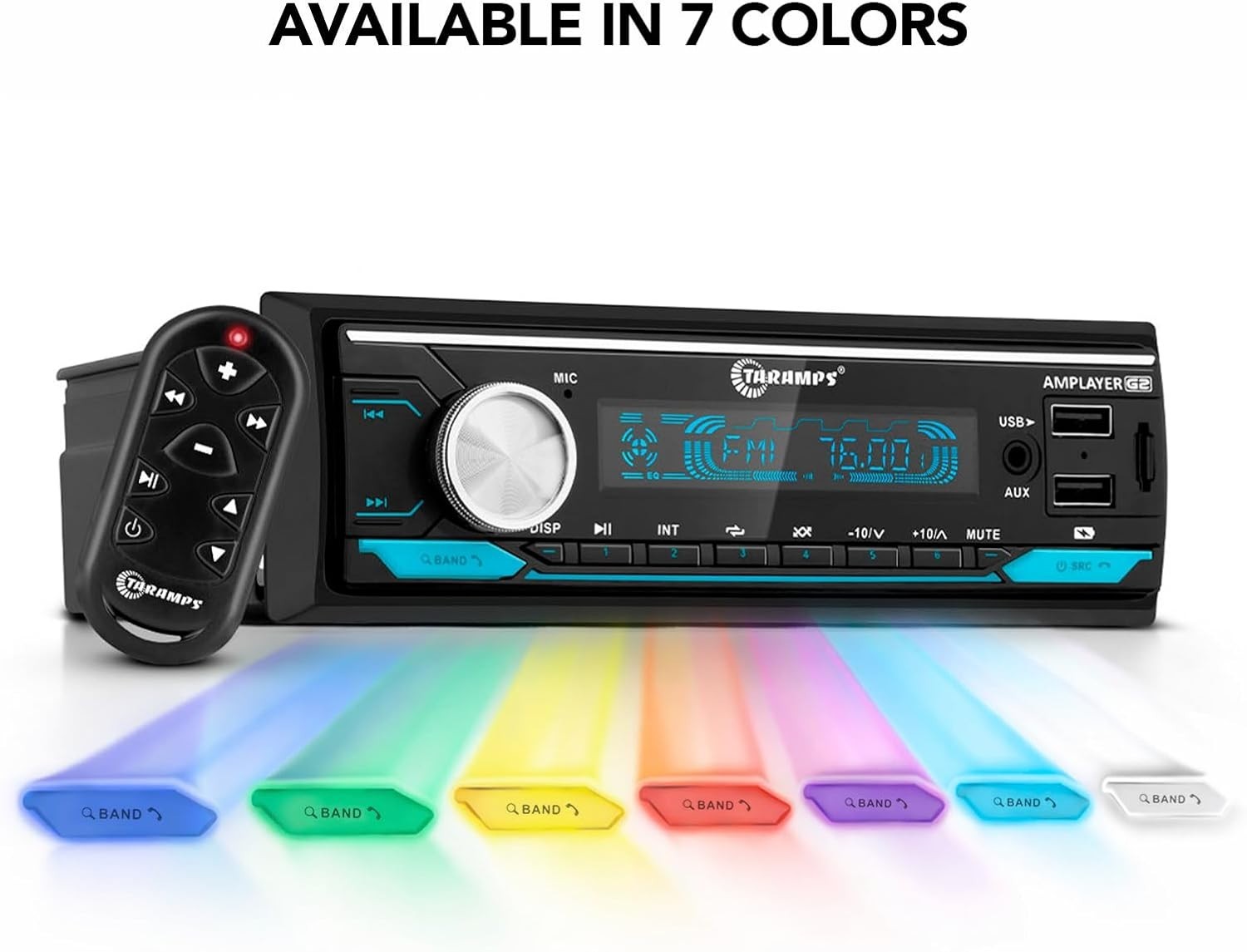 Taramps Amplayer Audio Processor G2 2 Ohm 400W RMS Compact RGB Bluetooth Stereo