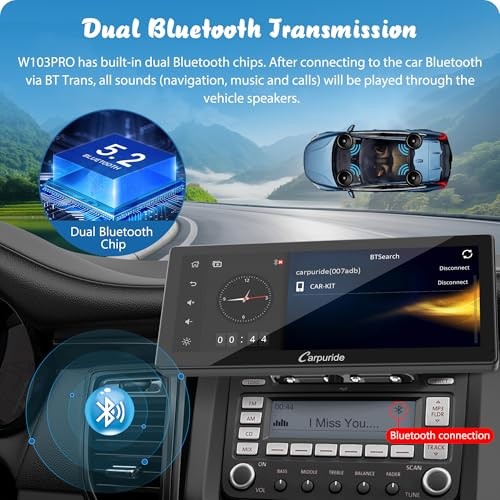 Carpuride W103 Pro Wireless Carplay Android Auto 10.3 Inch