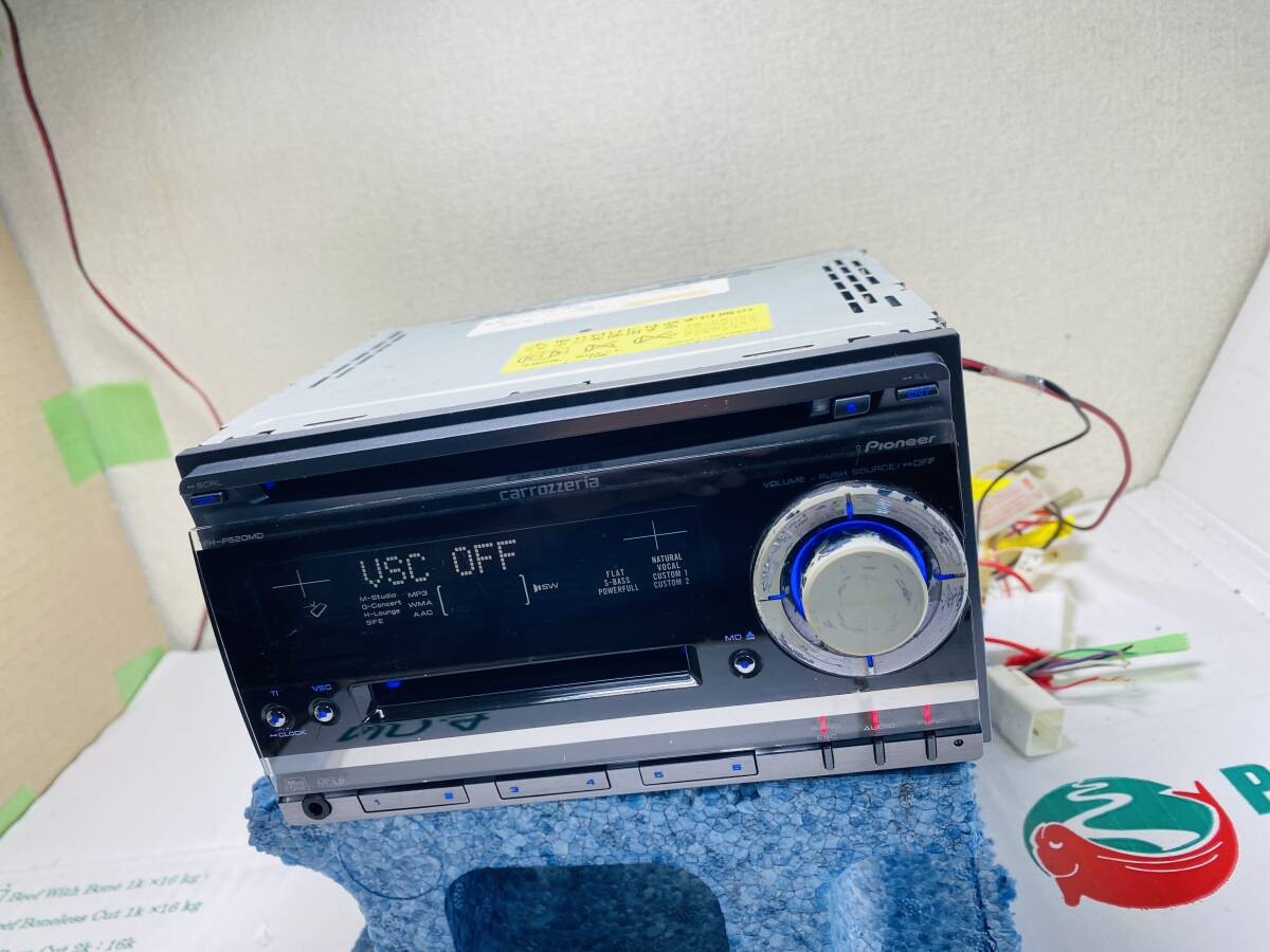 Carrozzeria Pioneer CD&MD Player FH-P520MD Car Audio JUNK