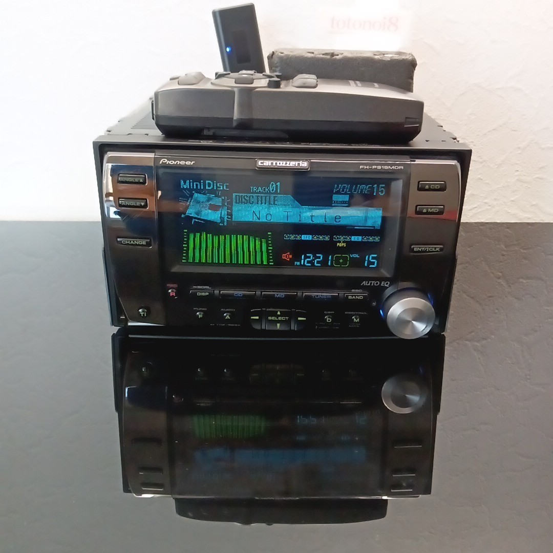 Pioneer Carrozzeria FH-P919MDR MD/CD Car Audio DSP SFC AUX Operation confirmed