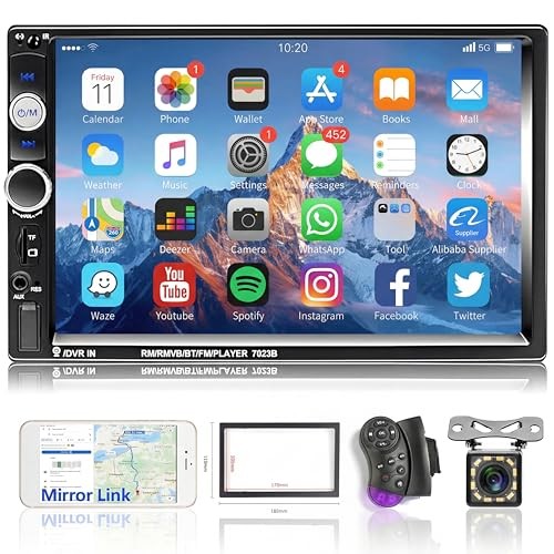 Double Din Car Stereo 7-Inch Touch Screen Car Radio with 7 Inch MP5 Player