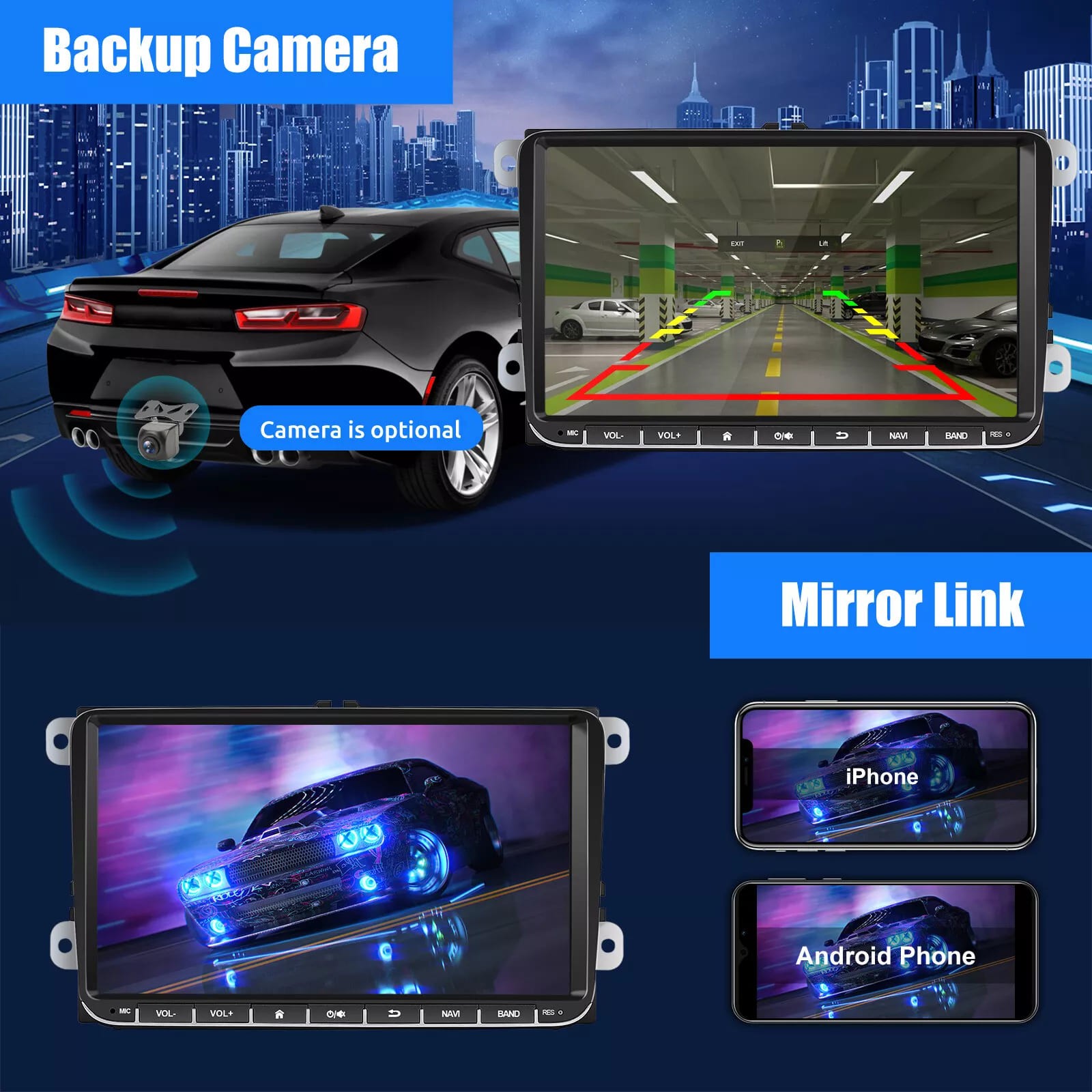 Android 13 For VW Volkswagen Jetta Passat Car Stereo Radio Carplay GPS Navi 32GB