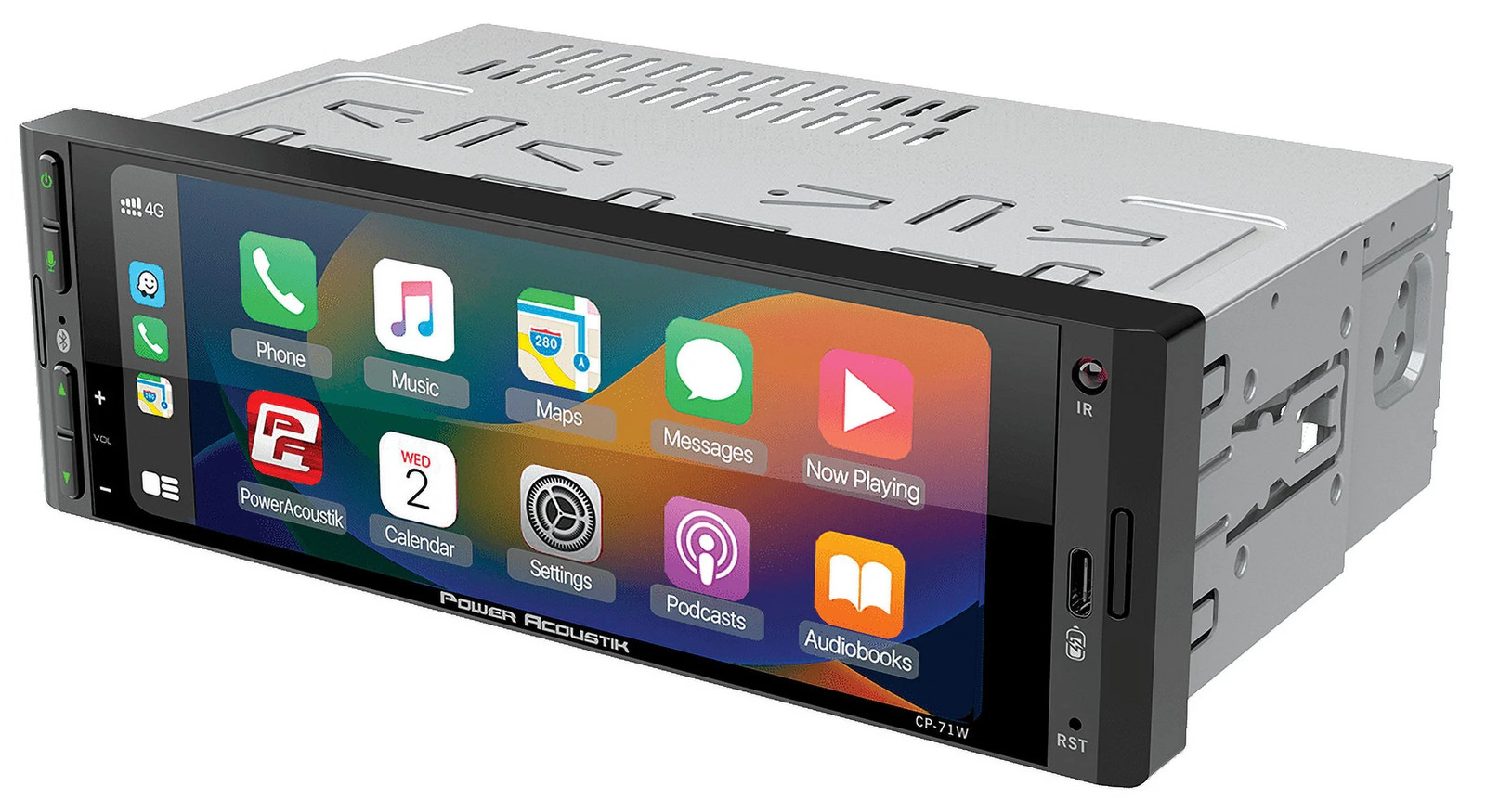 CP-71WA Single DIN 6.5″ Color Touchscreen Car Stereo with Bluetooth Connected Ap