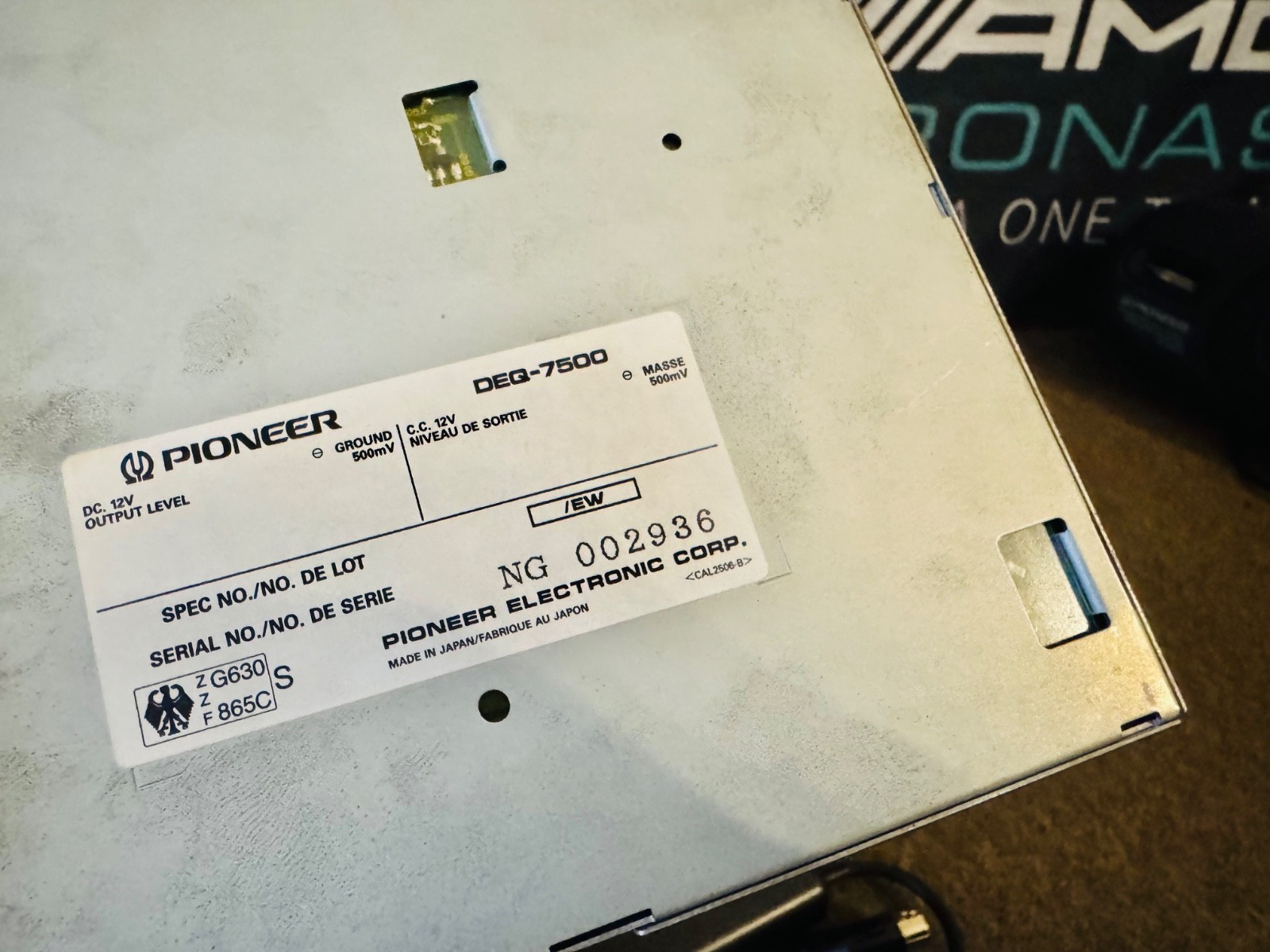 NEW PIONEER DEQ-7500 Car DSP Audio Proccessor Equalizer Analyzer Rare