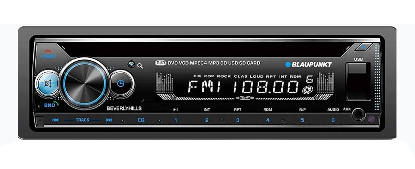 BLAUPUNKT Beverly Hills71 Multimedia Car Stereo 1 DIN LCD Display w/ Bluetooth