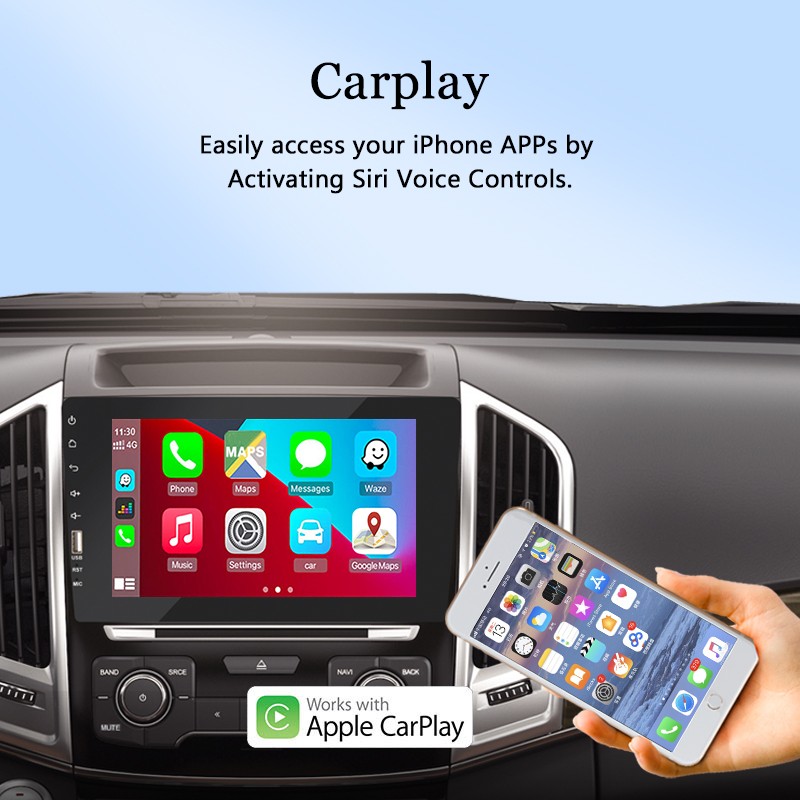 2Din Built-in Carplay Android Auto Car Radio Bluetooth FM 8″ Touch Screen Player
